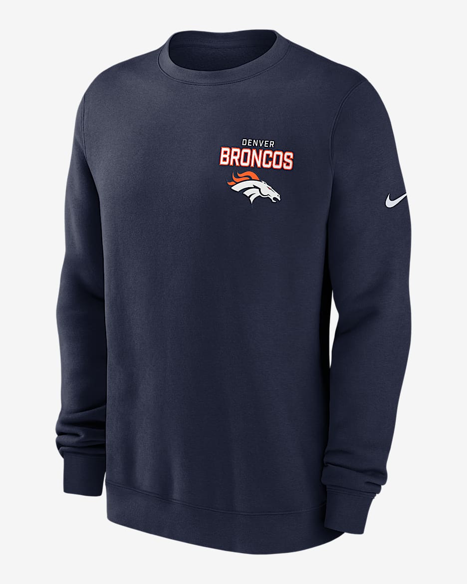 トップス NFL BRONCOS Sweat Men's Starter Heather Gray Denver Broncos Team Logo Pullover